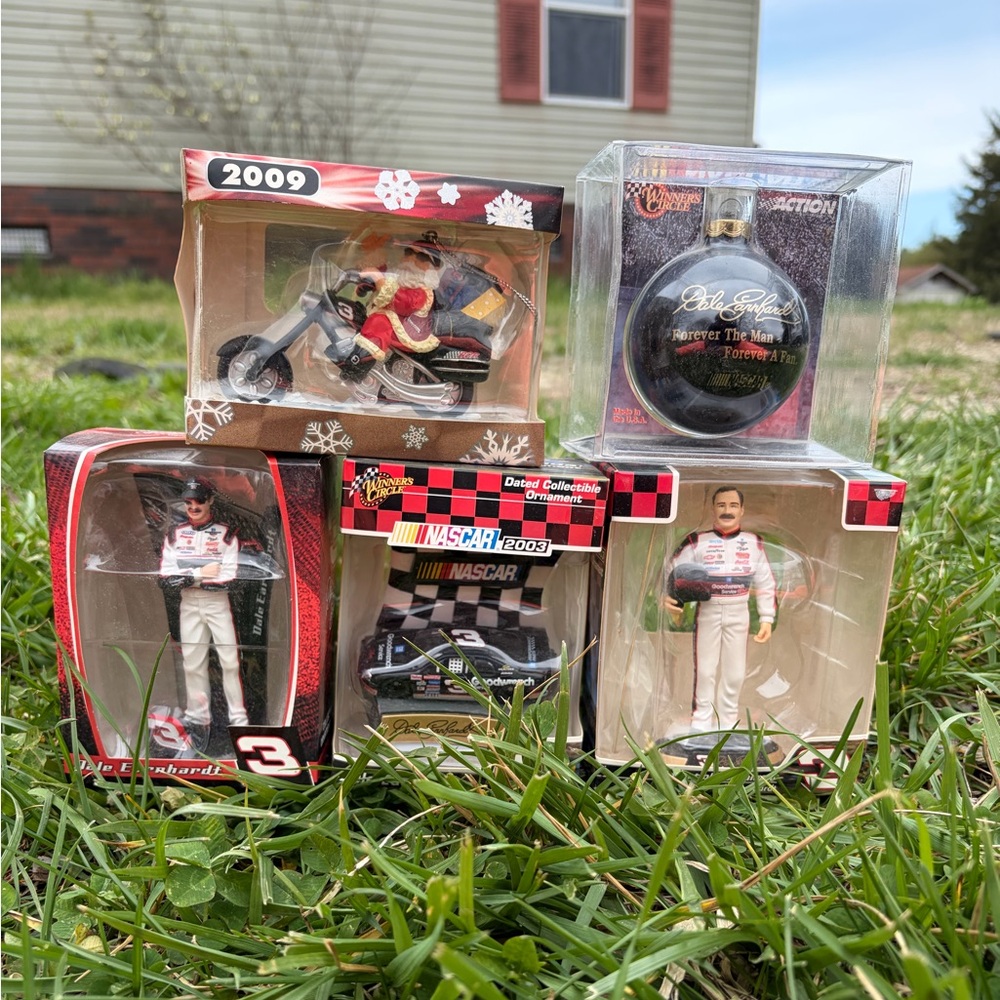 Lot of 5 Dale Earnhardt Ornaments
